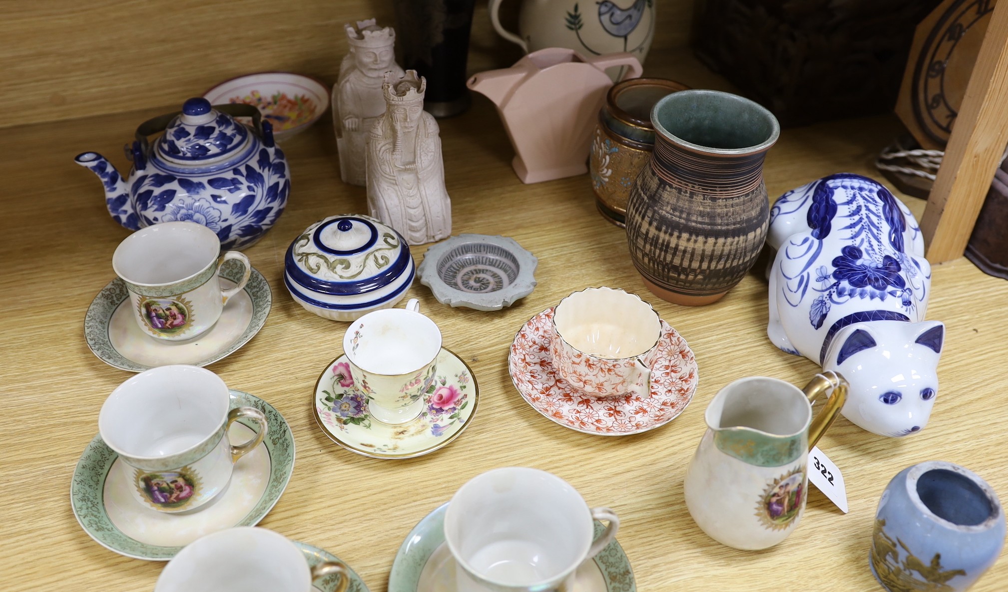 A Doulton ‘Slaters patent’ jar, and other various ceramics